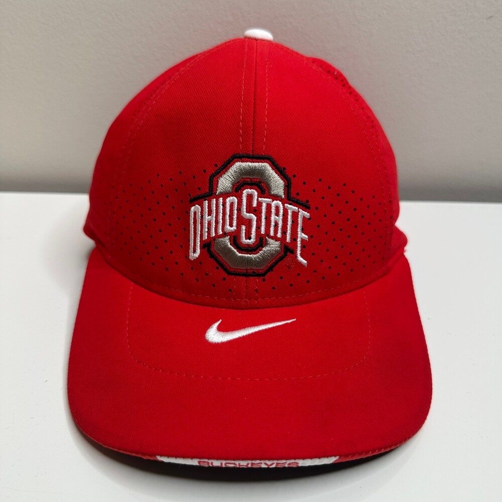 Ohio State Buckeyes Hat Men OSFA Red Legacy91 Nike On Field Dri-FIT Cap